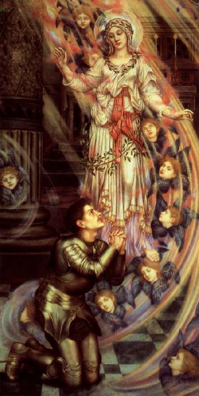 Evelyn De Morgan Our Lady of Peace oil painting image